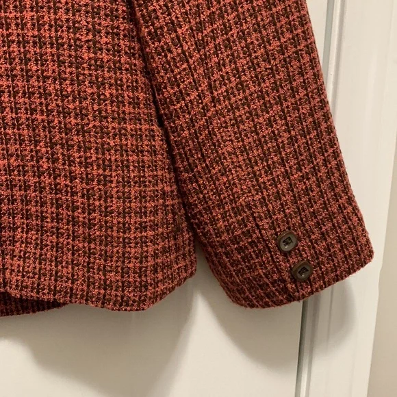 3/$15 N Touch Salmon/brown size 16 petite suit jacket - Picture 8 of 9